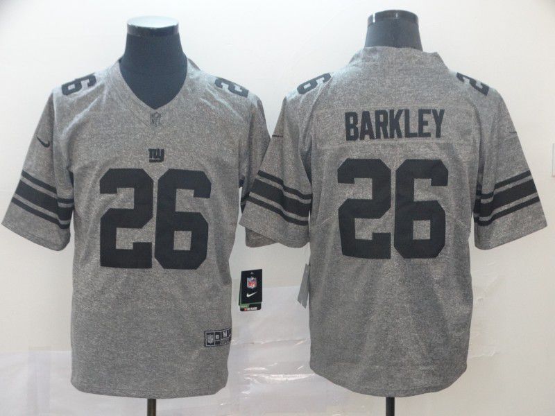 Men New York Giants #26 Barkley Gray Nike Vapor Untouchable Stitched Gridiron Limited NFL Jerseys